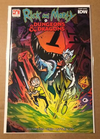 Rick And Morty Vs Dugeons & Dragons 1 Pax West Exclusive Oni Press Idw Comics