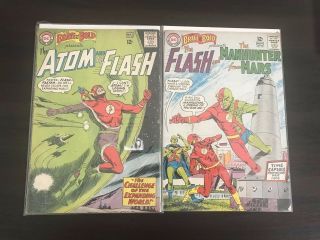 The Brave And The Bold 53 & 56 == Vg Flash Atom Manhunter Dc Comics 1964