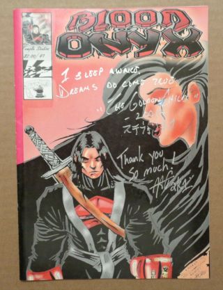 Blood Of Onyx,  Issue 1 Self - Published 2001 Comic Book,  Signed Patrick Strange