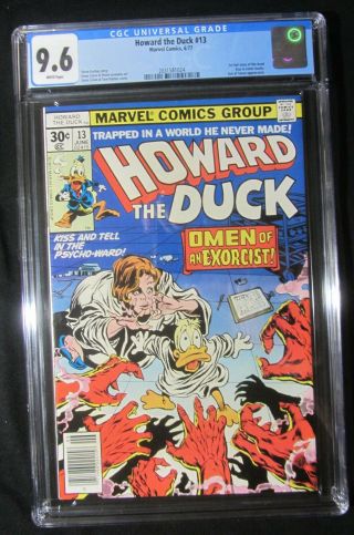Howard The Duck 13 Cgc 9.  6.  1st " Kiss " Gene Simmons,  Paul Stanley & Ace Frehley