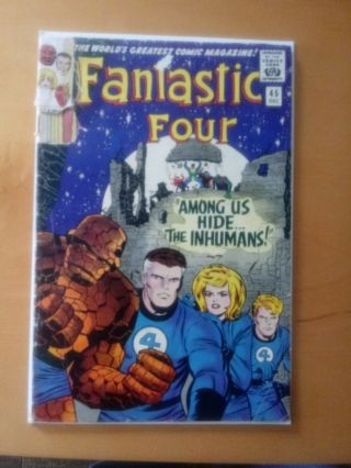 Fantastic Four 45 Gd - 1st Appearance Of The Inhumans Marvel 1965 Lee & Kirby