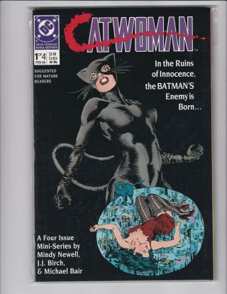 Catwoman 1 2 3 & 4 Complete Mini - Series - 1989 - Very Fine/near