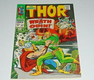 Thor 147 Comic (9.  0 Vf/nm) Origin Inhumans Continues,  Jack Kirby Art 1967