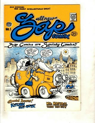 Zap Comix 1 Vf - Apex Novelty Indy Underground Comic Book Robert Crumb Gk4