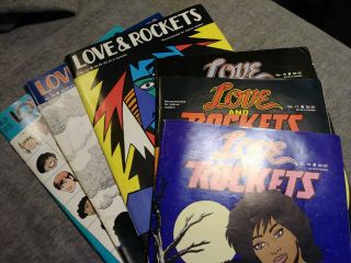 Love And Rockets 16,  17,  18,  21,  23,  25 (jan 1987,  Fantagraphics Books)