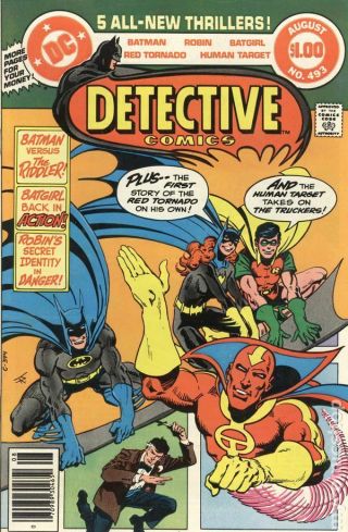 Detective Comics (1st Series) 493 1980 Vg Stock Image Low Grade
