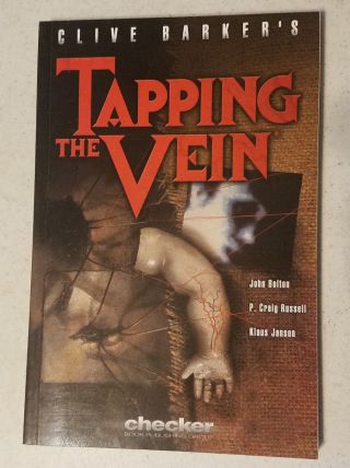 Tapping The Vein (graphic Novel) Signed By Clive Barker