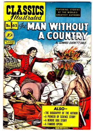Classics Illustrated Comic Book 63 Hrn 62 In Fn,  The Man Without A Country