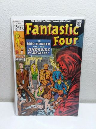 Fantastic Four Vol 1 96 1970,  Stan Lee Jack Kirby - The Mad Thinker -