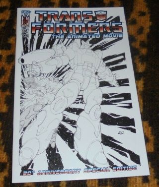 Rare The Transformers The Animated Movie 2 Don Figueroa Incentive Sketch Cover