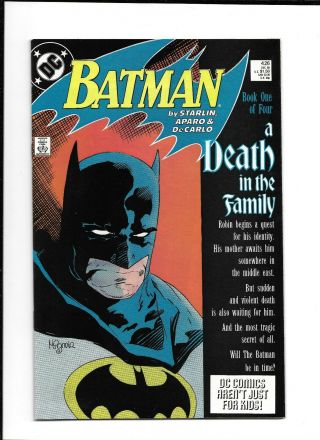 Batman 426 (1988,  Dc) A Death In The Family Part One Nm -