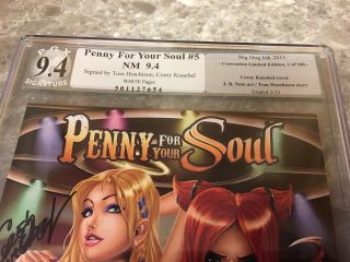 Penny For Your Soul 5 PGX Signature 9.  4 Variant Comic Limited Nude Edition 3
