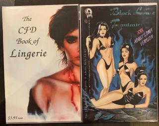 Cfd Book Of Lingerie 1 & 2 F/vf Black Lace Fantasies,  Dawn,  Bad Girl Comics