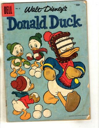 Donald Duck 51 Vg Dell Comic Book Walt Disney Mickey Mouse Daisy Minnie Jl16