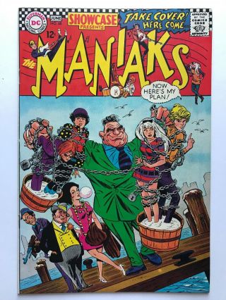 Showcase 68 — Dc Comics 1967 — 1st Appearance Of The Maniacs — Vf/vf,