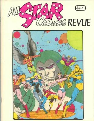 All Star Comics Revue - 1977 Checklist For Classic Comic Series Cond