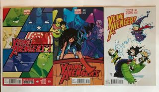 Young Avengers 1 — Marvel Comics 2013 — 1st Print,  O’malley & Young Variants