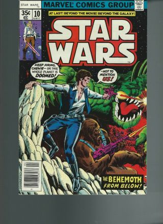 Star Wars 10 (marvel 1978) Vf/nm 9.  0 35 Cent Edition Han Solo Story