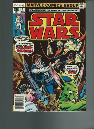 Star Wars 9 (marvel 1978) Vf/nm 9.  0 35 Cent Edition Han Solo Story