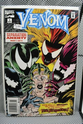 Venom Separation Anxiety 1 Embossed Cover Marvel 1994 Symbiote Scream Riot 9.  4