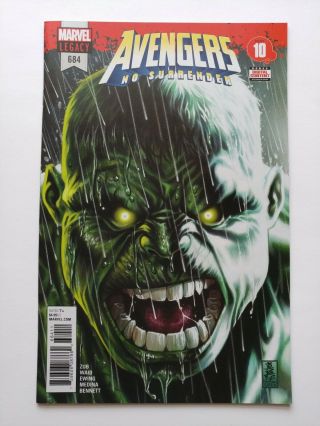 Avengers 684 No Surrender 1st Appearance Of The Immortal Hulk 2018 Unread