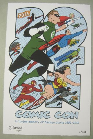 2016 Boston Comic Con Limited Edition Giclee Print In Memory Of Darwyn Cooke