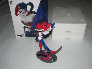Harley Quinn Statue,  Second Edition,  Dc Comic Cover Girls,  8.  5 Inches Tall,