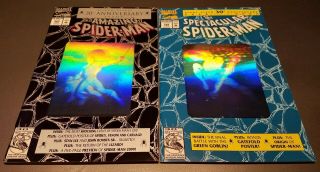 30th Anniversary Spider - Man Comic Books ×4 - Hologram Covers - 365 189 90 26 2