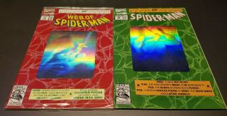 30th Anniversary Spider - Man Comic Books ×4 - Hologram Covers - 365 189 90 26 3