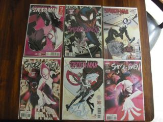 Spiderman 12,  13,  14 Spider - Gwen 16,  17,  18 Sitting In A Tree Parts 1 - 6 Complete