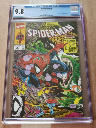 Marvel Spider - Man 4 Cgc 9.  8 Todd Mcfarlane Story,  Cover & Art Nm