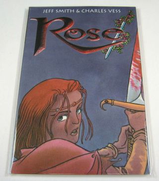 Rose Graphic Novel Signed By Charles Vess W/ 1st Print Tp Cartoon Books Bone