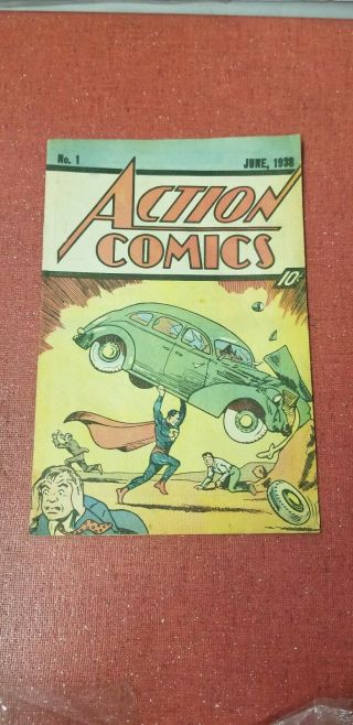 Action Comics 1 Reprint 1987 Nestles Quik 10¢ Cover 1st Appearance Of Superman