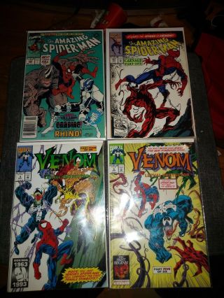 Spiderman 344 And 361.  Venom Lethal Protector 4 And 5