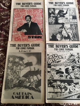 Buyer’s Guide For Comic Fandom 12 Back Issues,  1970’s