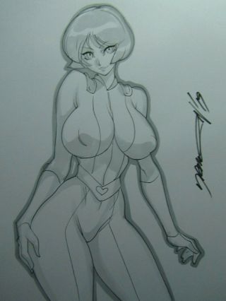 Alex Totally Spies Girl Sexy Busty Sketch Pinup - Daikon Art