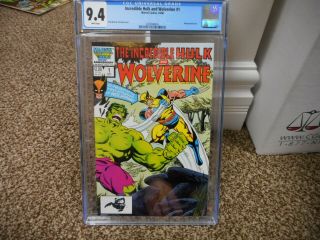 Incredible Hulk And Wolverine 1 Cgc 9.  4 1st Appearance Of Wolverine Reprint 181