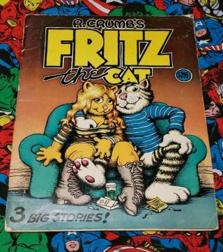 1969 R Crumb Fritz The Cat 1st Printing Ballantine Underground Perverse Comic