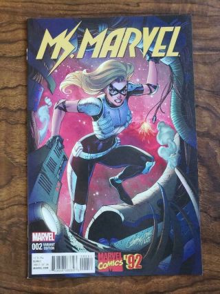 Ms.  Marvel 2 J.  Scott Campbell Variant Cover