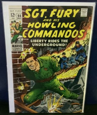 Sgt.  Fury And His Howling Commandos 66 Marvel (1966) Comics See High Res Pic