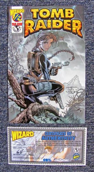 July 2000 " Tomb Raider " 1/2 Limited Edition Wizard Comic W/