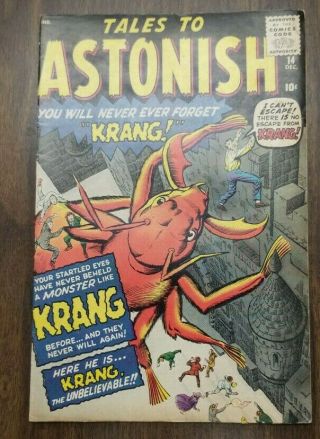 Tales To Astonish 14 Vg/fn 5.  0 Kirby Art 1960 Marvel Comics