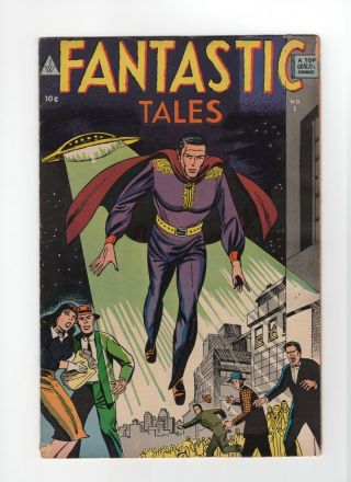Fantastic Tales 1 Vintage Iw Enterprises Top Quality Comic Ufo Cover Scifi