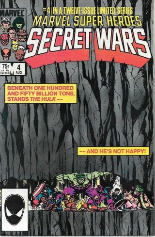 Marvel - Heroes Secret Wars Comic Book 4 Marvel 1984 Near Unread