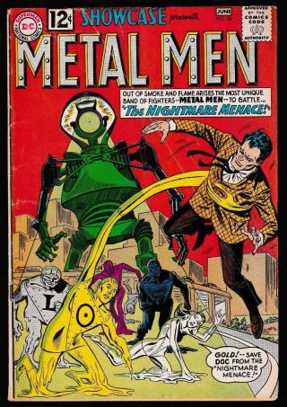 Showcase 38 (vg, ) 2nd Metal Men Appearance 1962 Classic Silver - Age Dc Comic