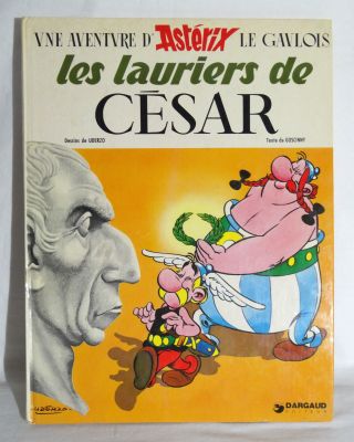 1972 Asterix " Les Lauriers De Cesar " French Ed,  Goscinny & Uderzo Hc Comic Book