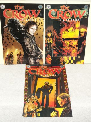 Kitchen Sink Comics The Crow City Of Angels Complete Set 1 - 3 Vf/nm 1996