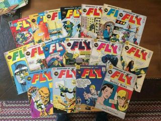 Adventures Of The Fly 1 - - 1961 Archie - 17 Total Comics - Low - Mid Grade