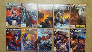 Gi Joe Vs Transformers Comic Series 1 And 2 Complete Set