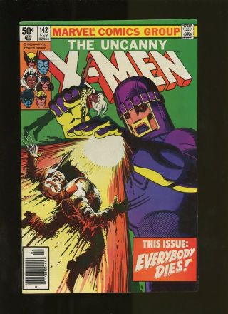 Uncanny X - Men 142 Fn/vf 7.  0 1 Bk 1980) Classic Tale " Days Of Future Past " Pt.  2